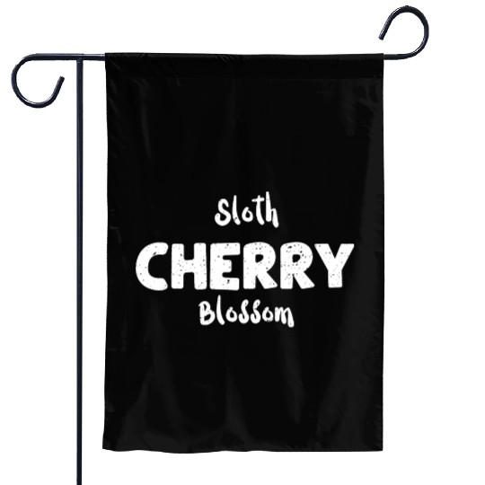 Sloth Cherry Blossom - Sloth Garden Flags