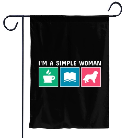 Coffee Books Bernese Mountain Dog Garden Flags