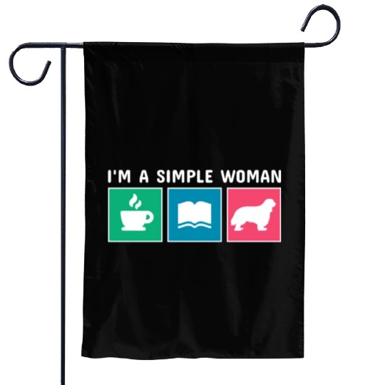 Coffee Books Cavalier King Charles Spaniel Garden Flags