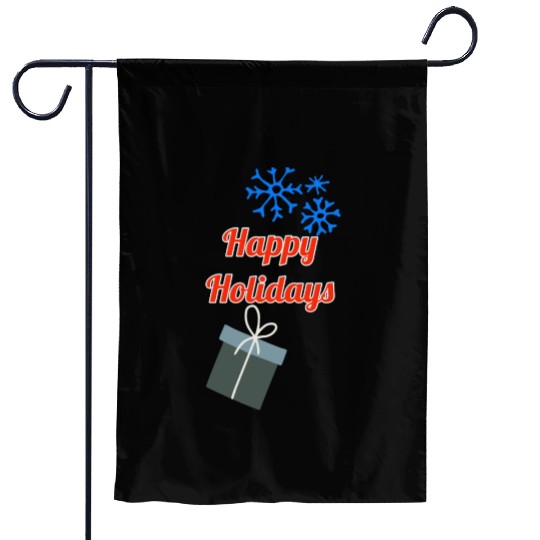 Happy Holidays Garden Flags