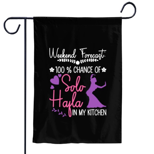 Weekend Forecast: 100 % Chance Of Solo Hafla In My Garden Flags