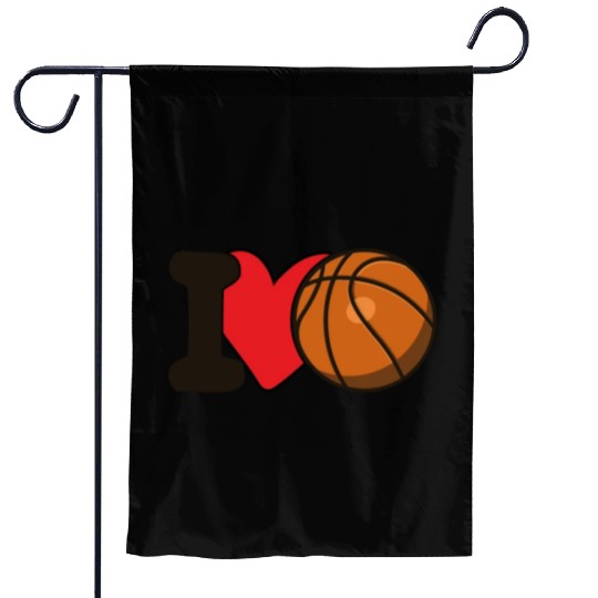 I Love Basketball For Basketball Lover Garden Flags