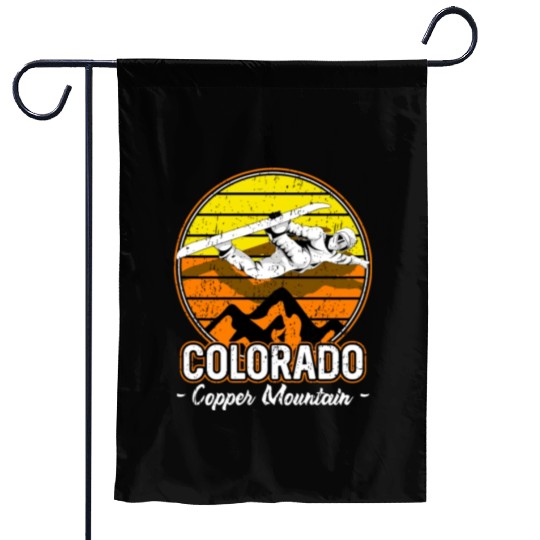 Copper Mountain Colorado Snowboarding Garden Flags