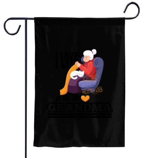 I Love My Grandma Garden Flags