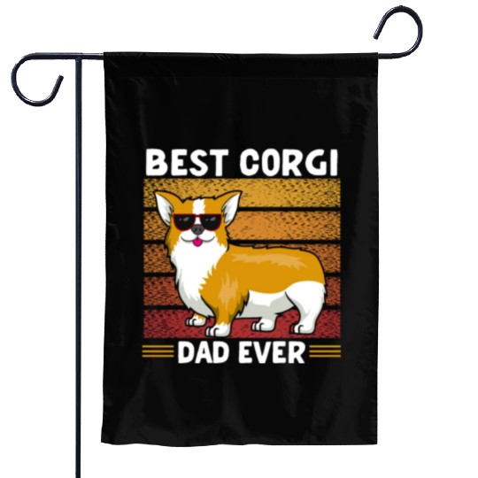 Best Corgi Dad Ever Garden Flags