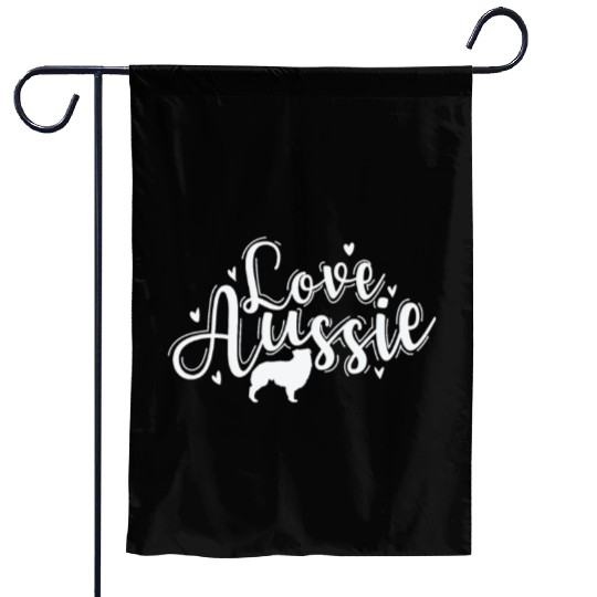 Love Aussie Australian Shepherd Dog Garden Flags