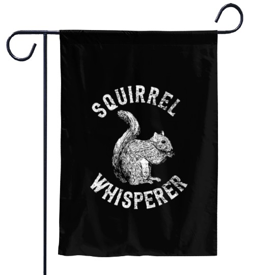 Vintage Squirrel Lover Squirrel Whisperer Garden Flags