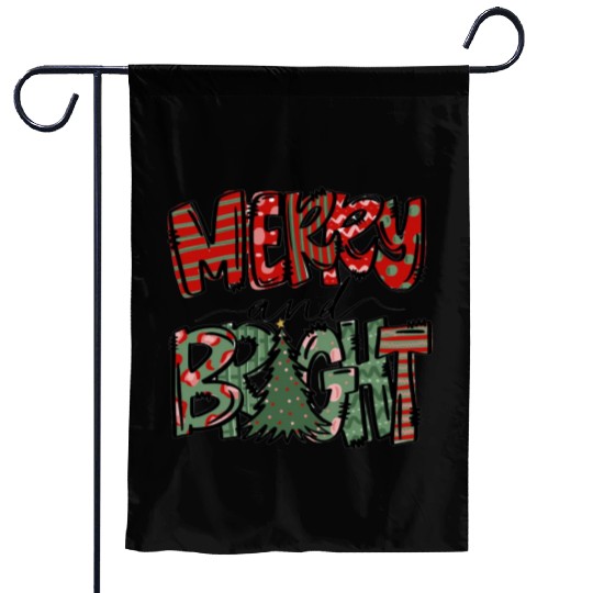 Merry and Bright Garden Flags