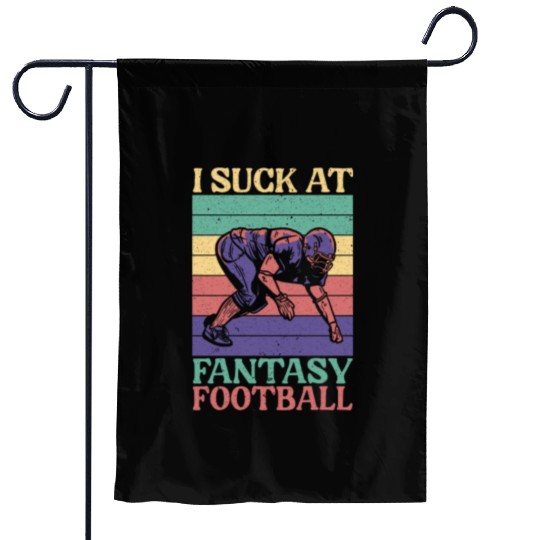 I Suck At Fantasy Football Auto Draft Sport Lover Garden Flags