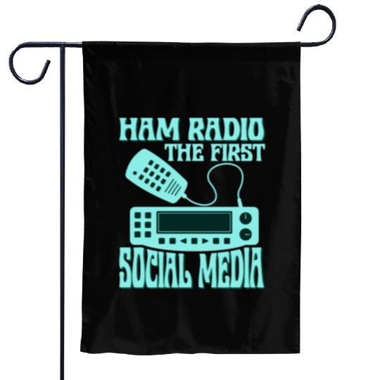 Ham Radio The First Social Media Operator Amateur Garden Flags