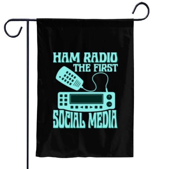 Ham Radio The First Social Media Operator Amateur Garden Flags