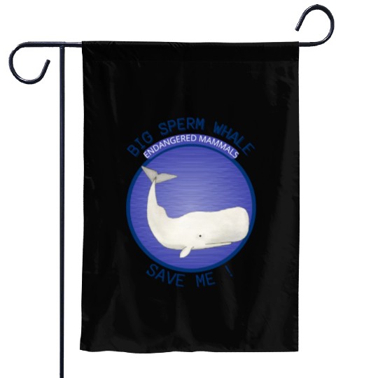 Mammals Endangered Big Sperm Whale Garden Flags
