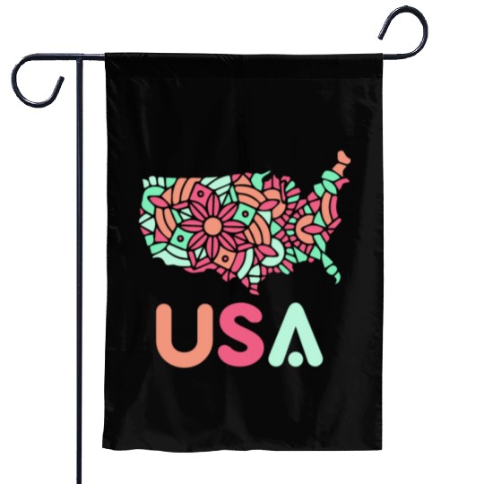 Usa America US American Patriotic Garden Flags