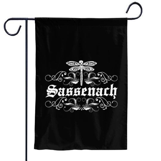 Sassenach Outlander Celtic Gaelic Dragonfly Garden Flags