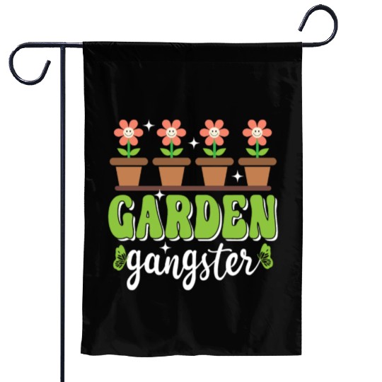 Garden Gangster Funny Gardening Garden Flags