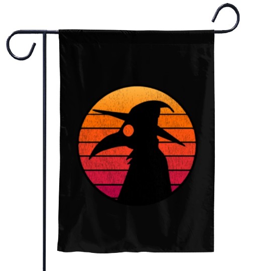 The Plague Doctor Costume Kids Retro Sun Plague Garden Flags
