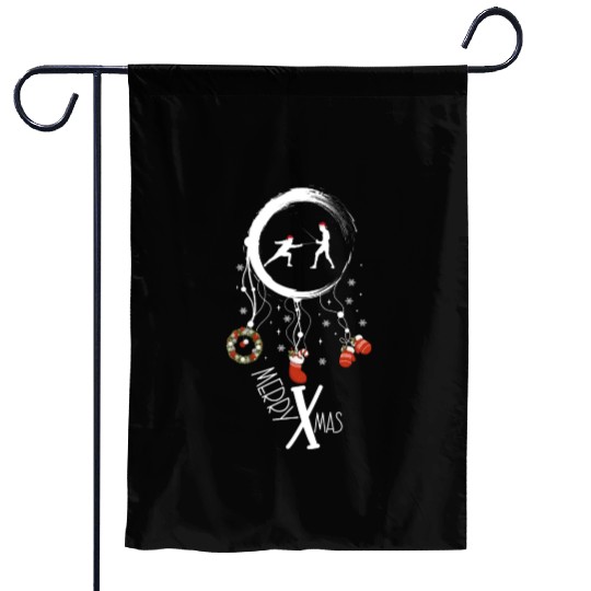 Winter dreamcatcher Christmas Fencing Garden Flags