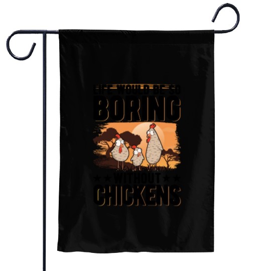 Chickens Gift Farmer Chicken Coop Garden Flags