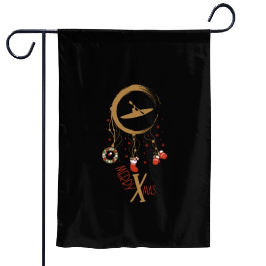 Winter dreamcatcher Christmas Kayak Garden Flags