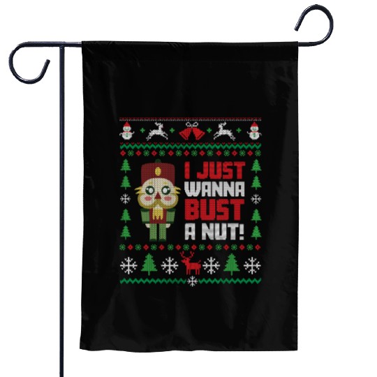 Nutcracker Ugly Christmas Ugly Christmas Saint's Garden Flags