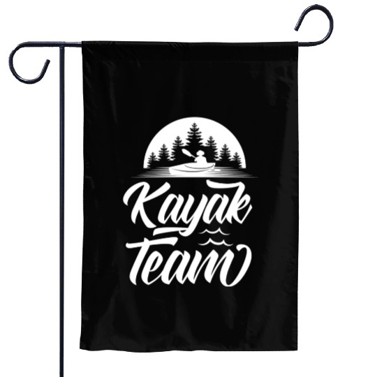 Kayak Team Lover Kayaking Hobby Kayakist Garden Flags