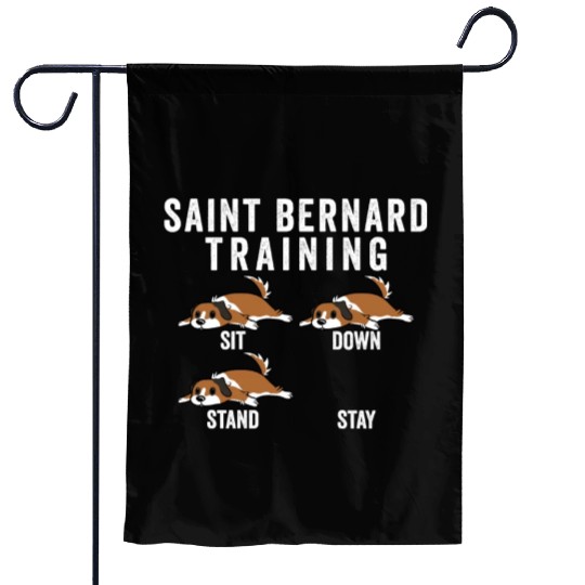 Saint Bernard Training Garden Flags
