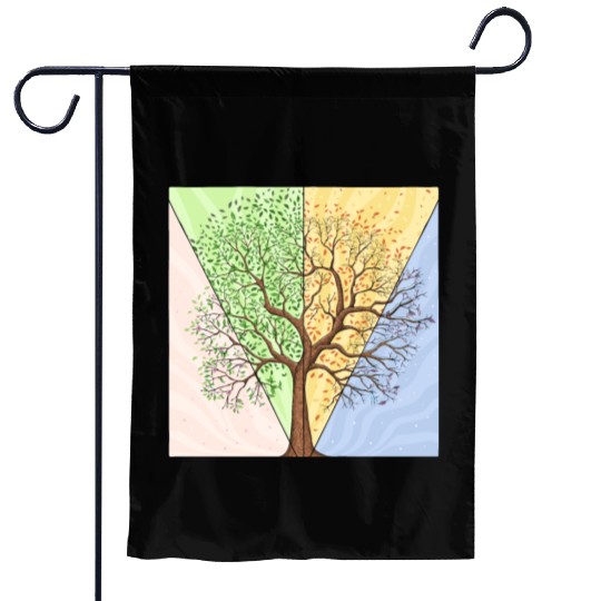 Four Seasons Trees Garden Flags