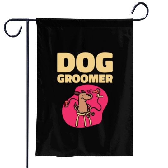 Dog Groomer Canine Grooming Hygiene Garden Flags