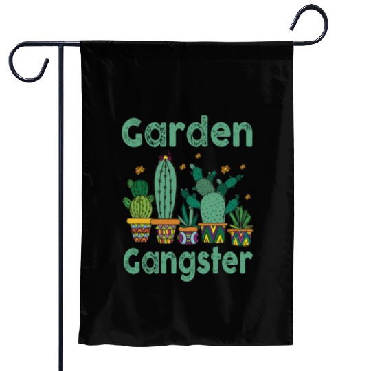 Garden Gangster Flower Enthusiast Garden Flags