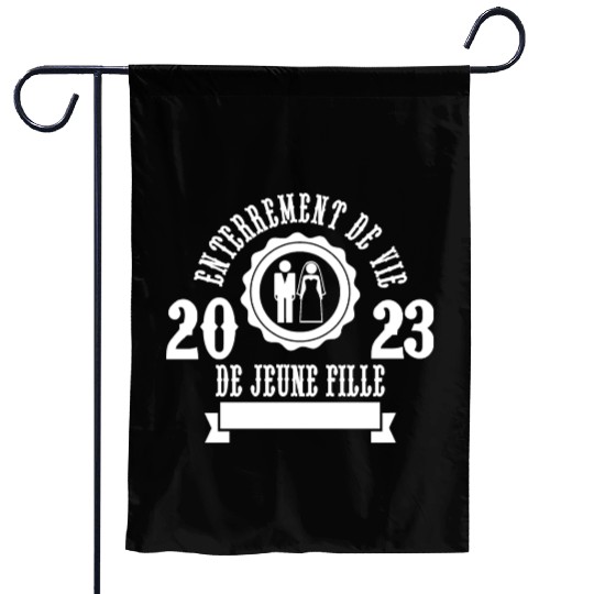 Funny Wedding bride bachelorette party 2023 Garden Flags