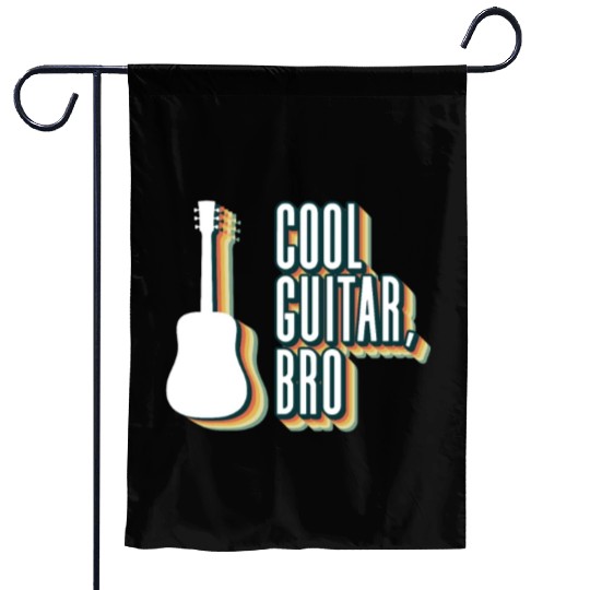 Cool Guitar, Bro - Acoustic Guitar Guitar Player Garden Flags
