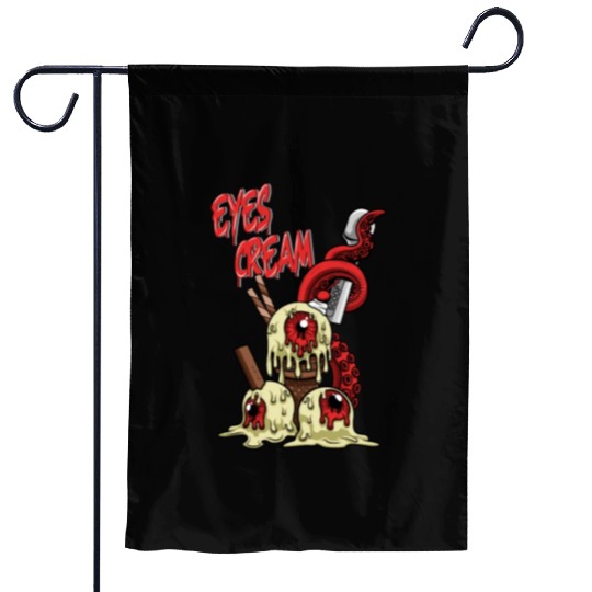 Eyes Cream Garden Flags