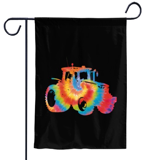 Farming Farmer Tie Dye 80s 90s Garden Flags