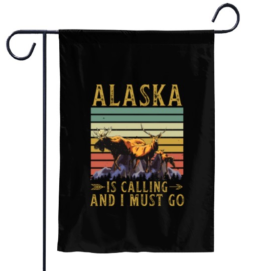 Alaska Gift USA Natur Bär Denali Grizzly Wald Garden Flags
