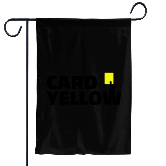 Yellow card Garden Flags