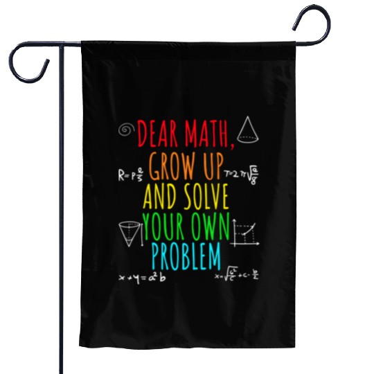 Math Teacher Life 100 Days Of School Garden Flags