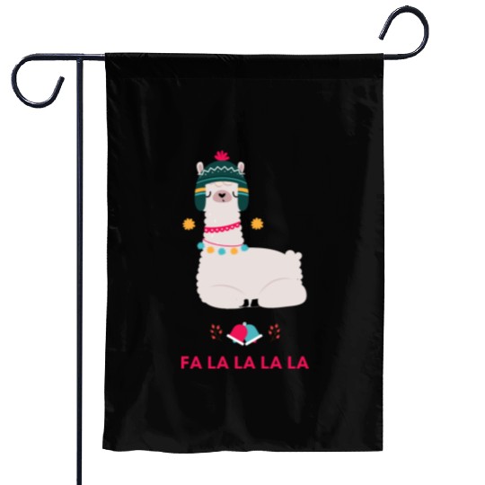 Fa La La La LLama ! Garden Flags