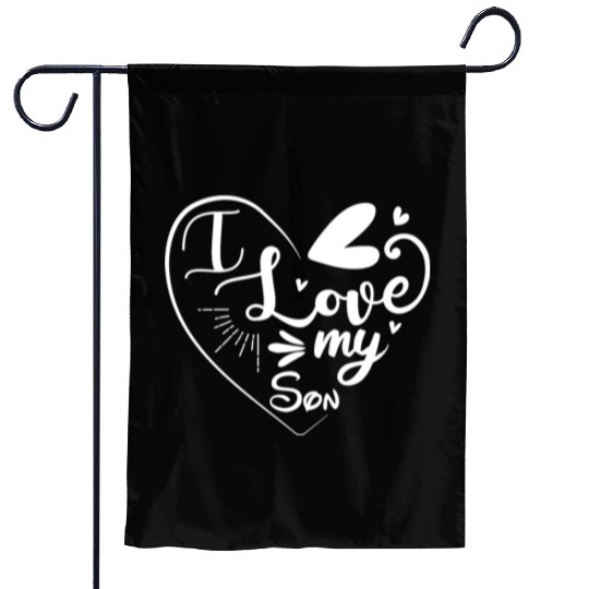 I Love My Son Garden Flags