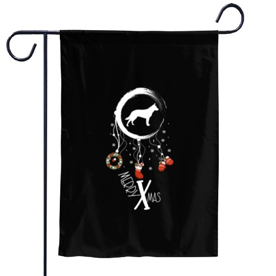 dog dreamcatcher Christmas Australian Cattle Dog Garden Flags