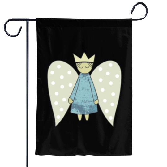 The Flight of the Christmas Angel Garden Flags