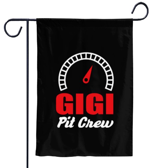 Gigi Racing Car Bday Party Family Matching Pit Cre Garden Flags