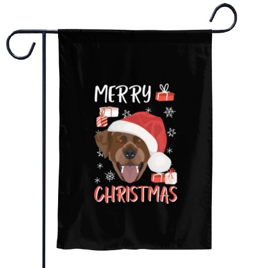 Labrador Merry Christmas Garden Flags