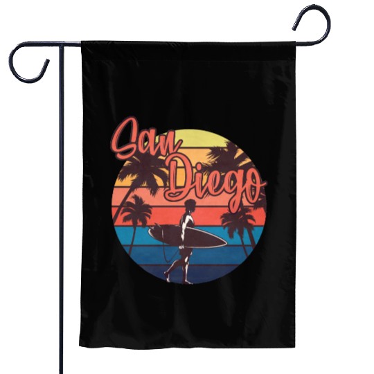 San Diego Surf Garden Flags