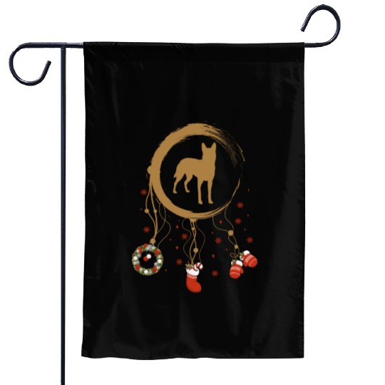 dog dreamcatcher Christmas Belgian Malinois Garden Flags