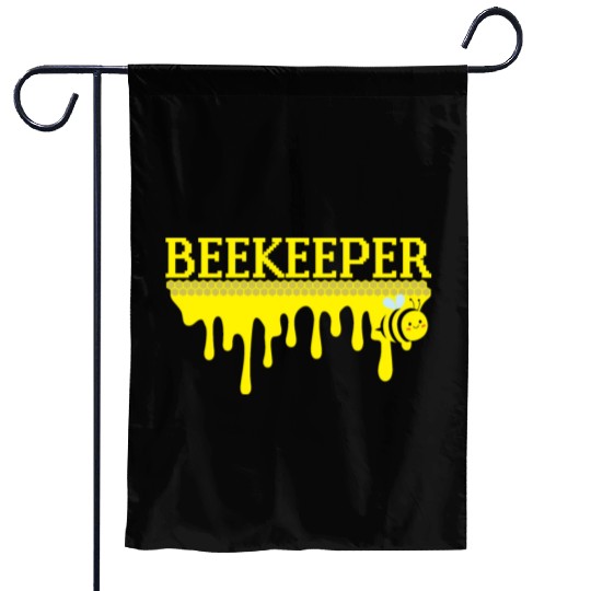 Bee Keeper Beekeeper, Funny Bee Hive Honey Lover Garden Flags