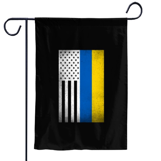 Ukraine Design for proud Ukrainian Americans Garden Flags