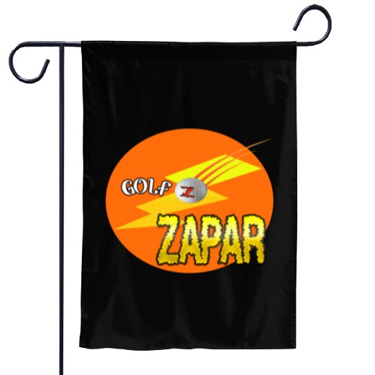 Zapar Orange and Yellow Golf Logo Garden Flags