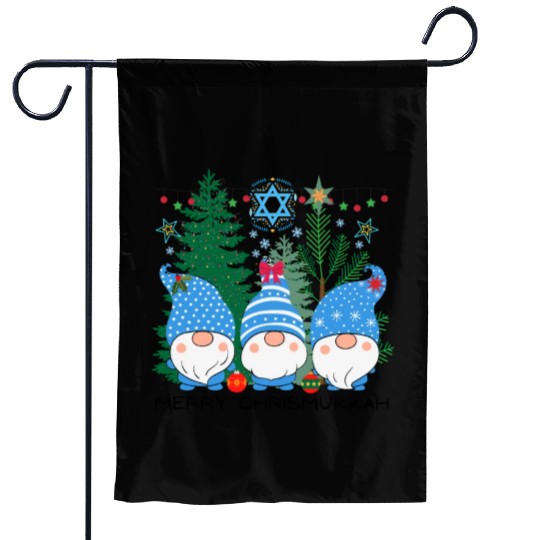 Merry Christmukkah, Jewish Christmas, Hanukkah Garden Flags
