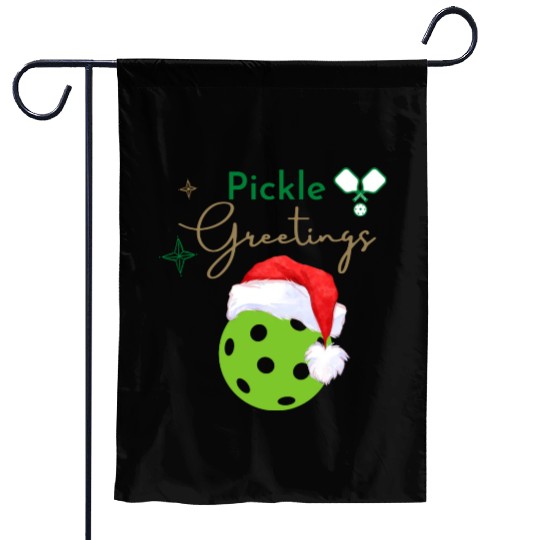 Pickle Greetings Garden Flags