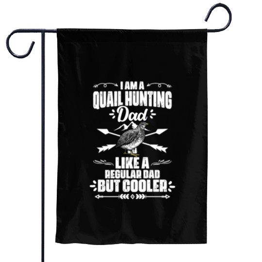 Funny Quail Hunting Season For A Bobwhite Quail Garden Flags